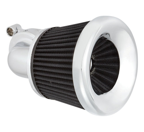 Arlen Ness Kit de filtro de aire Velocity 90° Negro o cromado Se adapta a: > 00-15 Softail; 99-17 Dyna 99-07 de gira