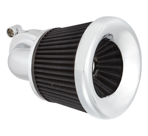 Arlen Ness Velocity 90° Air Cleaner Kit Black or Chrome Fits: > 00-15 Softail; 99-17 Dyna 99-07 Touring