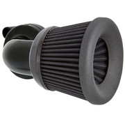 Arlen Ness Kit de filtre à air Velocity 90° noir ou chromé Compatible avec : > 16-17 Softail ; FXDLS 2017 ; 08-16 Touring, Trike