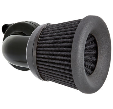 Arlen Ness Kit de filtre à air Velocity 90° noir ou chromé Compatible avec : > 16-17 Softail ; FXDLS 2017 ; 08-16 Touring, Trike