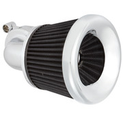Arlen Ness Velocity 90° Air Cleaner Kit Black or Chrome Fits: > 18-21 Softail; 17-21 Touring; 17-21 Trikes