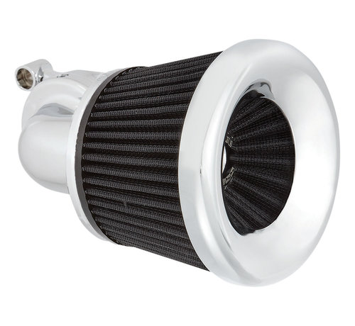 Arlen Ness Velocity 90° Air Cleaner Kit Black or Chrome Fits: > 18-21 Softail; 17-21 Touring; 17-21 Trikes