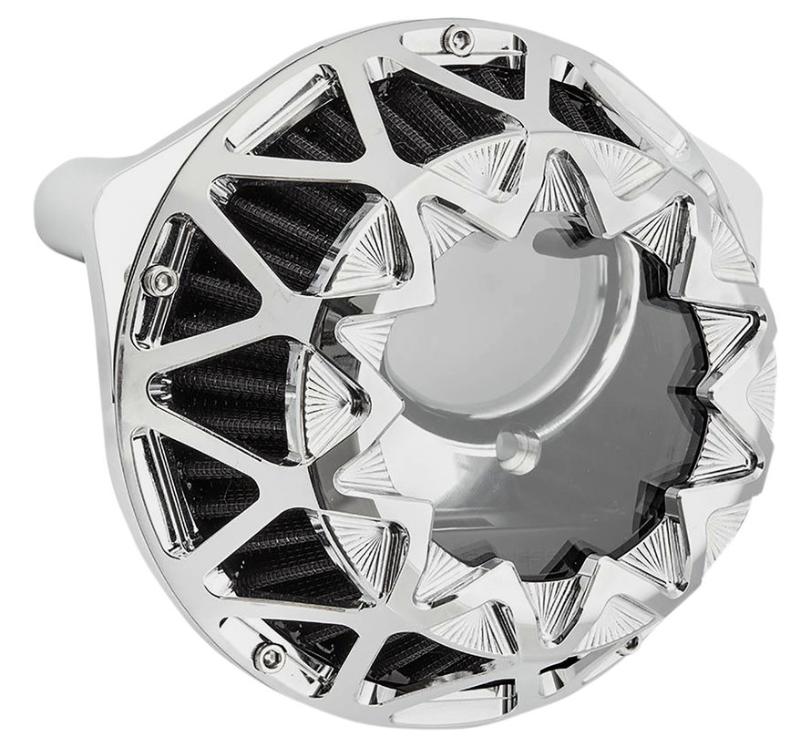 Crossfire Air Cleaner Kit Black Contrast or Chrome Fits: > 18-21 Softail; 17-21 Touring; 17-21 Trikes