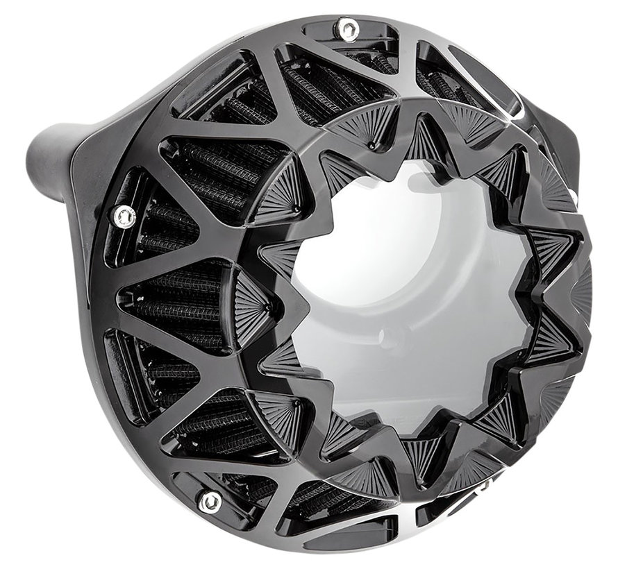 Crossfire Air Cleaner Kit Black Contrast or Chrome Fits: > 18-21 Softail; 17-21 Touring; 17-21 Trikes