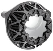 Arlen Ness Kit de filtre à air Crossfire noir, contraste ou chrome Compatible avec : > 00-15 Softail ; 99-17 Dyna, 99-07 Touring