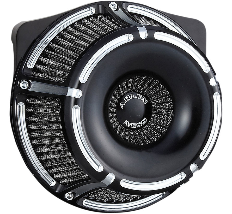 Inverted Series Air Cleaner Kit Slot Track Black or Chrome Fits: > 18-21 Softail; 17-21 Touring; 17-21 Trikes