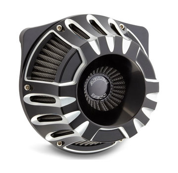 Arlen Ness Inverted Series Air Cleaner Kit Diep uitgesneden Zwart of Chroom Past op: > 18-21 Softail; 17-21 toeren; 17-21 driewielers