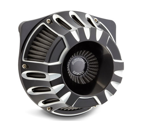 Arlen Ness Inverted Series Air Cleaner Kit Deep cut Black or Chrome Fits: > 18-21 Softail; 17-21 Touring; 17-21 Trikes