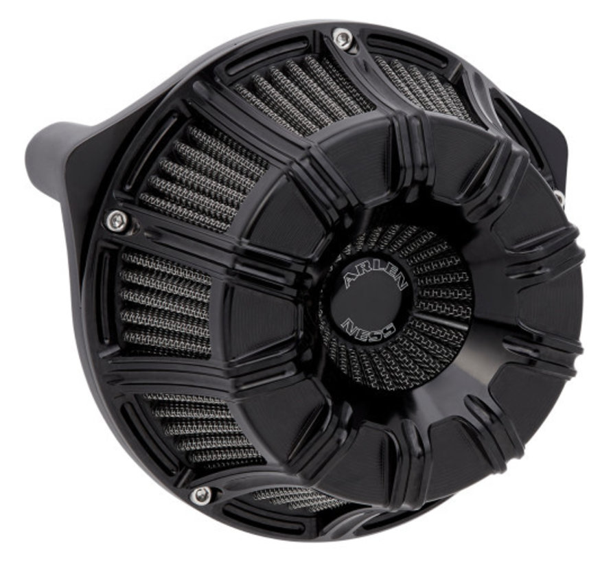 Inverted Series Air Cleaner Kit 10 Gauge Zwart of Titanium Past op: > 18-21 Softail; 17-21 toeren; 17-21 driewielers