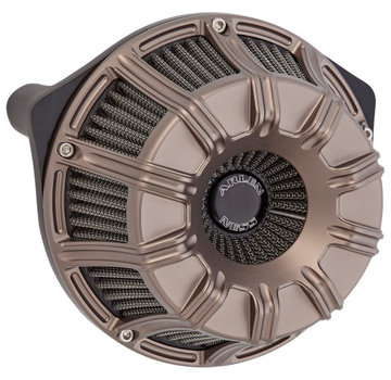 Arlen Ness Inverted Series Air Cleaner Kit 10 Gauge Zwart of Titanium Past op: > 18-21 Softail; 17-21 toeren; 17-21 driewielers