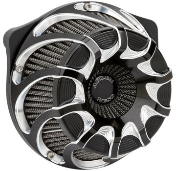 Arlen Ness Inverted Series Air Cleaner Kit Drift Noir ou Chrome Compatible avec : > 18-21 Softail ; 17-21 Tournée ; 17-21 Tricycles