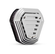 Burley Hex Air Cleaner Kit Black or Chrome Fits: > 00-15 Softail; 99-17 Dyna, 99-07 Touring