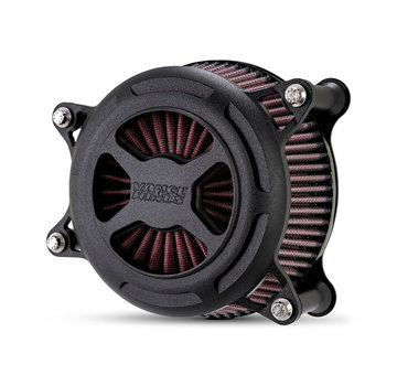 Vance & Hines VO2 X Air Cleaner Wrinkle Black, matte Black contrast or Chrome Fits: > 18-21 Softail; 17-21 Touring; 17-21 Trikes