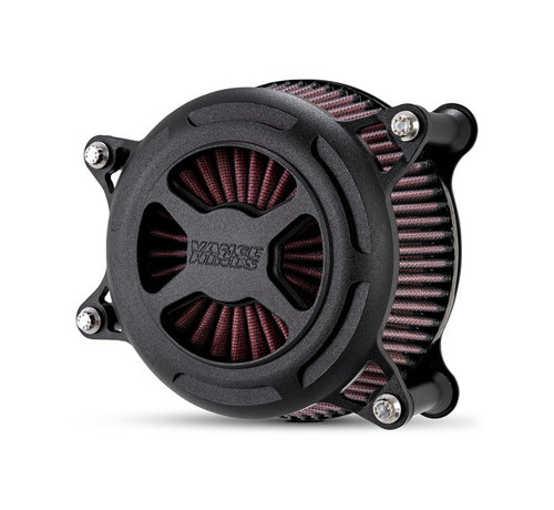 Vance & Hines VO2 X Air Cleaner Wrinkle Black matte Black contrast or Chrome Fits: > 18-21 Softail; 17-21 Touring; 17-21 Trikes