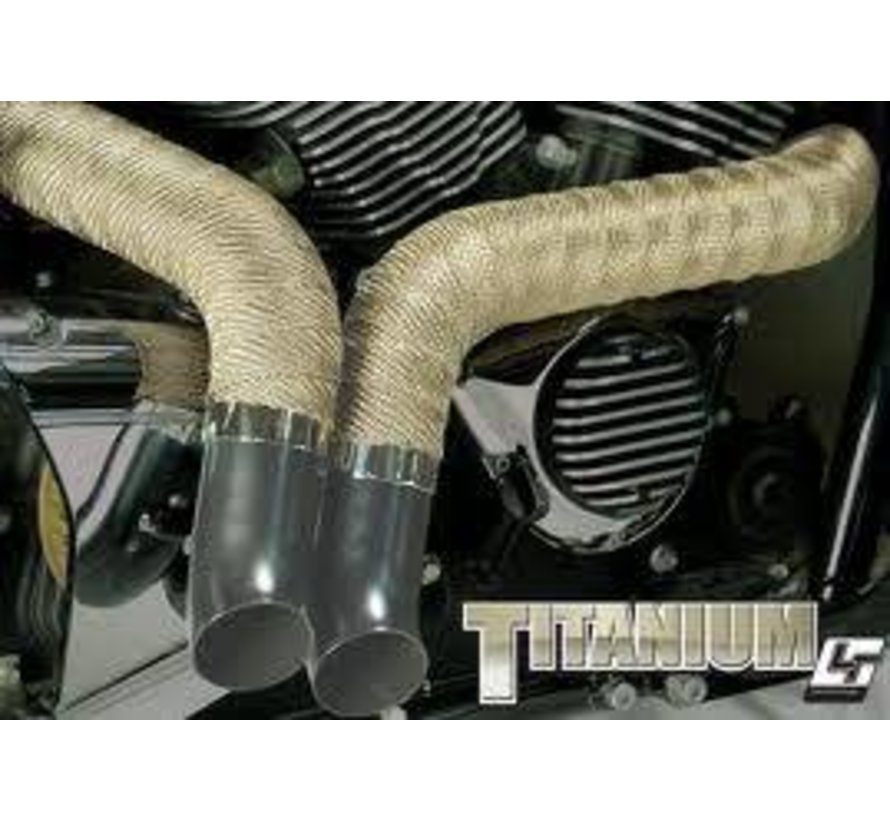 2" x 50 Ft Titanium Exhaust Wrap Fits: > Universal