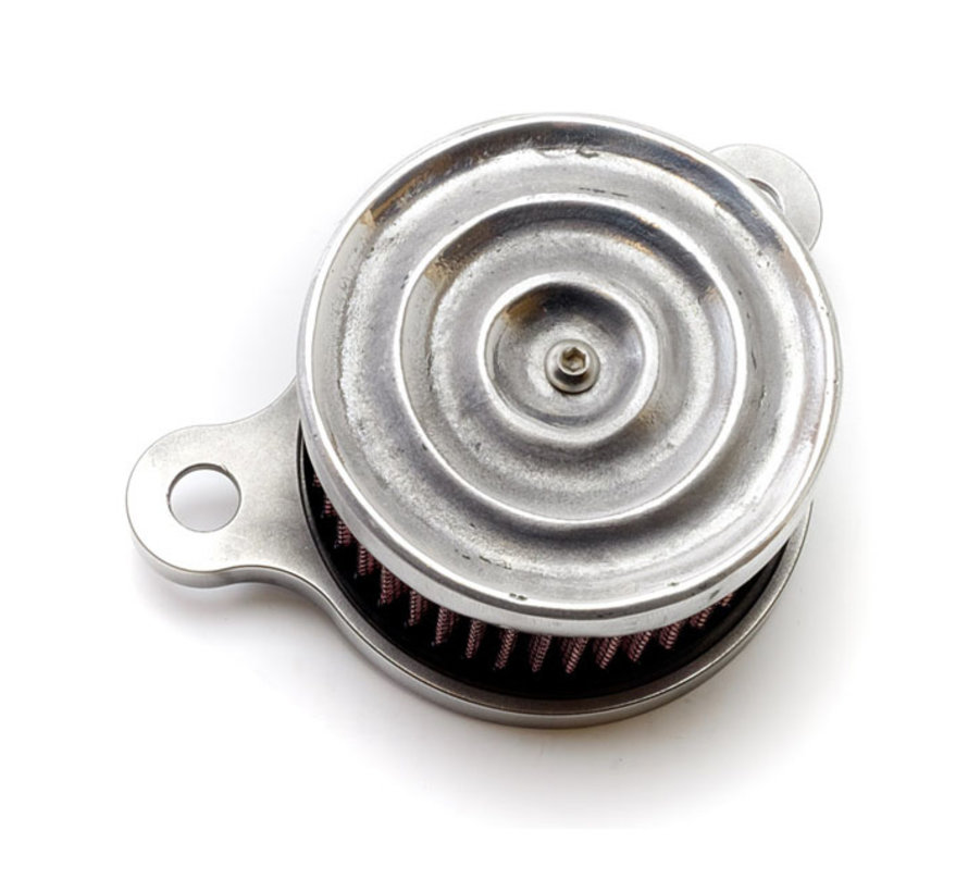 Chopper-Wave Air Cleaner Kit Aluminum or Brass Fits: > 93-99 Evo Bigtwin with S&S Super E/G