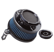 Two Brothers Racing Hi-Flow air cleaner kits with Velocity Stack Black Fits: > 91-21 XL Sportster