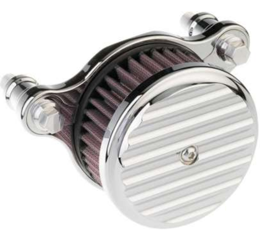 High Performance Air Cleaner Zwart of Chroom vinnen Geschikt voor: > 00-15 Softail; 99-17 Dyna 99-07 Touring