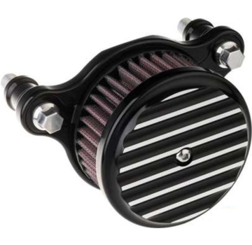 Joker Machine High Performance Air Cleaner Black or Chrome finned Fits: > 00-15 Softail; 99-17 Dyna, 99-07 Touring