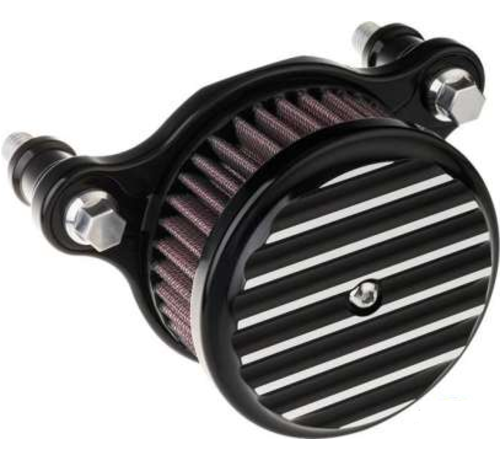 Joker Machine High Performance Air Cleaner Black or Chrome finned Fits: > 00-15 Softail; 99-17 Dyna 99-07 Touring