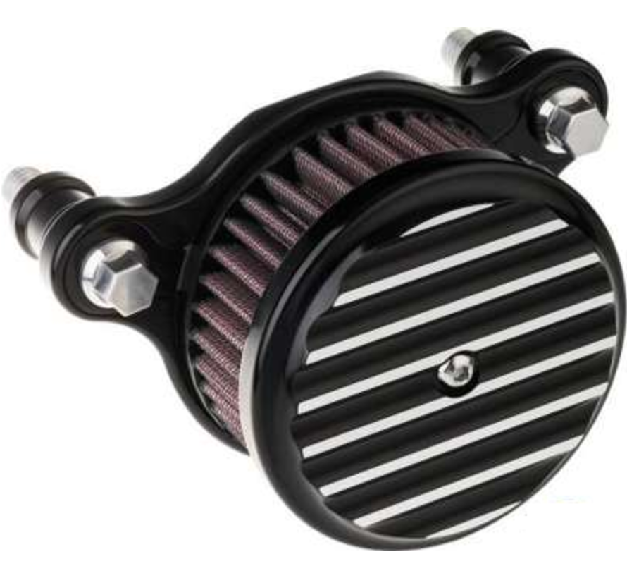 High Performance Air Cleaner Black or Chrome finned Fits: > 00-15 Softail; 99-17 Dyna 99-07 Touring