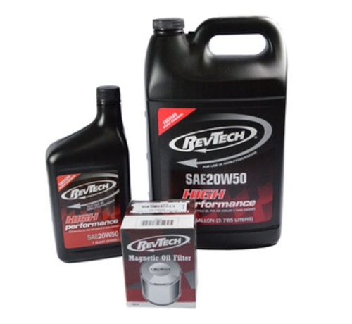 RevTech Kit de servicio de aceite compatible con:> V-Rod 2002-2017