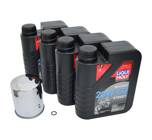 liqui Moly Kit de servicio de aceite Compatible con:> Kit de servicio de aceite Twincam Softail Touring Dyna 99-17 o Sportster 99-21