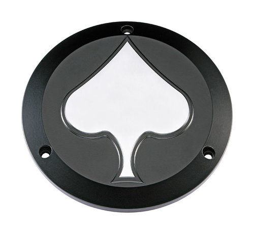 Hells Kitchen derby cover Spade Black ou Polished Convient : > 65-98 Bigtwin