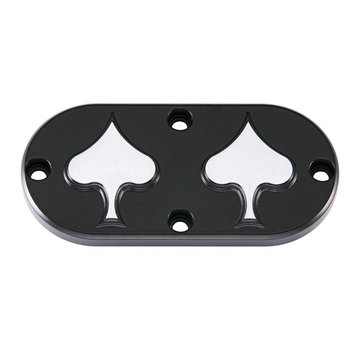 Hells Kitchen Spade inspection cover Black or Polished Fits: > 65-98 Bigtwin