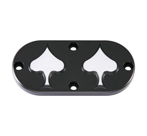 Hells Kitchen Spade inspection cover Black or Polished Fits: > 65-98 Bigtwin