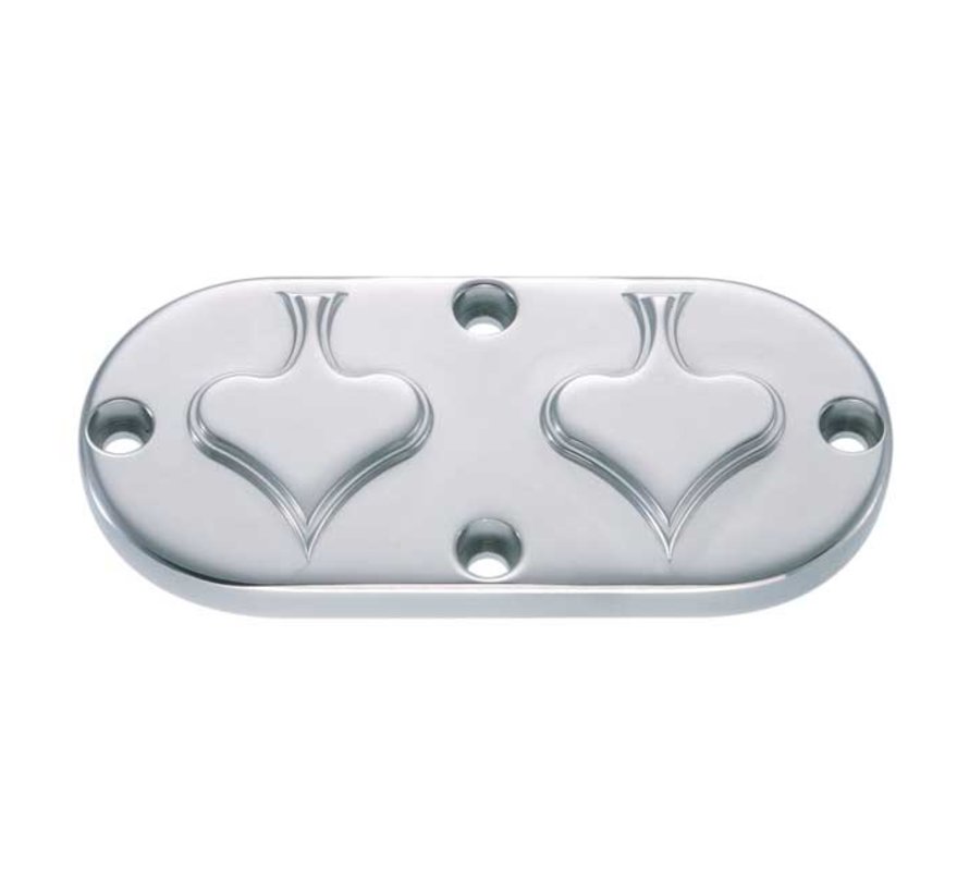 Spade inspection cover Black or Polished Fits: > 65-98 Bigtwin