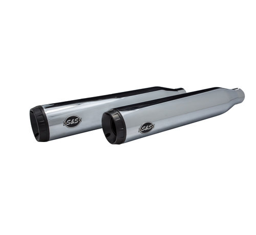 S&S Grand National Slip-On Mufflers ECE Type Approved Chrome or Black Fits:> 04-21 XL Sportster