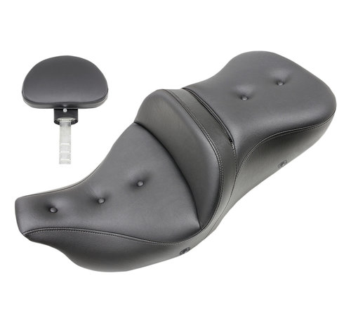 Saddlemen Roadsofa™ Seat Pillow Top with or without riders backrest 08-22 Touring