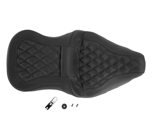 Saddlemen Asiento Lattice Stitch Roadsofa™ con o sin respaldo del conductor Se adapta a:> 08-22 Touring