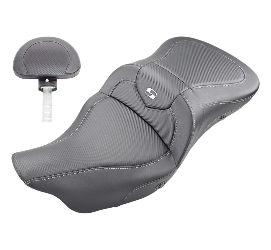 Roadsofa™ Trike Seat CF mit oder ohne Fahrer-Rückenlehne Passend für: > 2009-2022 Tri Glide Ultra