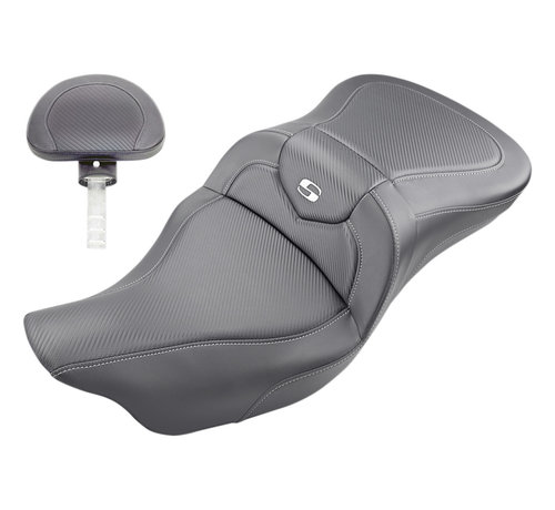 Saddlemen Extended Reach Road Sofa CF Seat with or without driver backrest Fits:> 08‐22 Touring