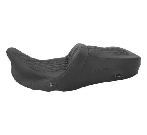 Saddlemen Seat LS Sofá de carretera calefactable con/sin respaldo del conductor Se adapta a: > 08-22 FLH/T