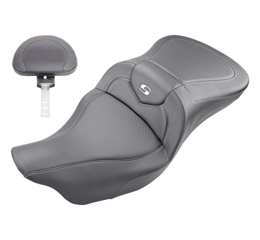 CF Road Sofa Seat con o sin respaldo del conductor Se adapta a: > 08‐22 FLHTCUTG Tri Glide