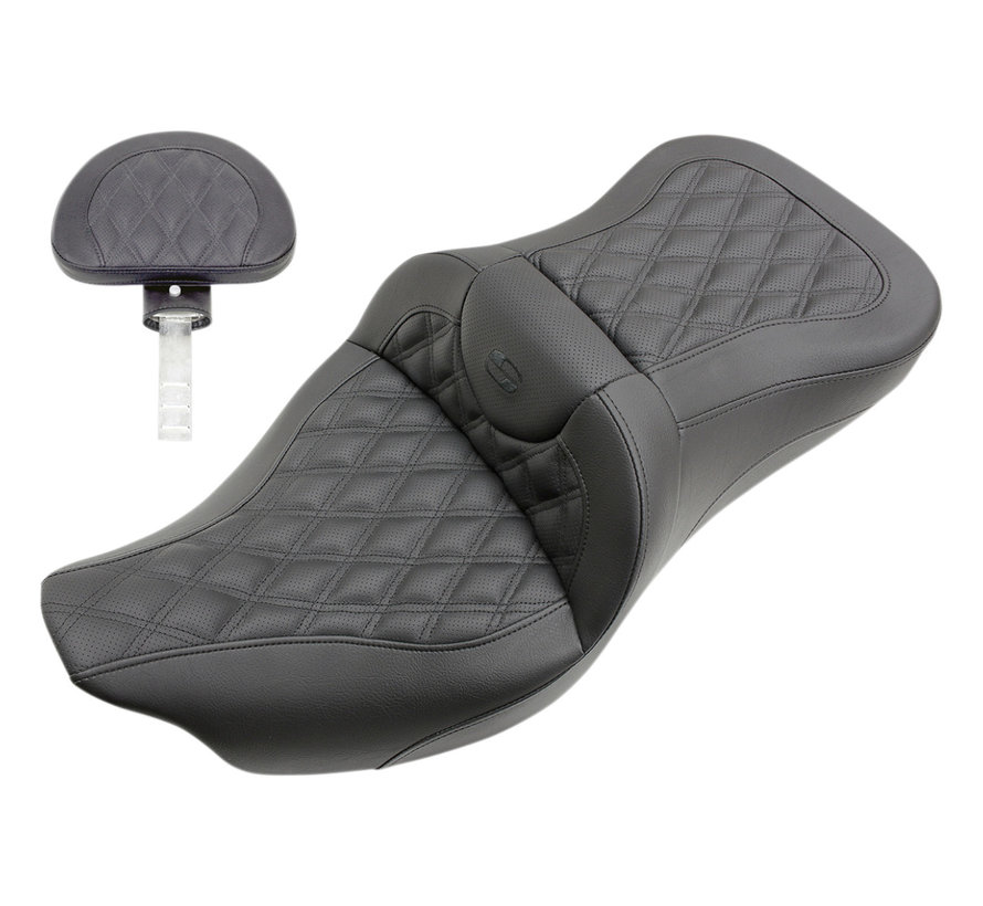 LS Road Sofa Seat met of zonder rugleuning van de bestuurder Geschikt voor: > 08-22 FLHTCUTG Tri Glide