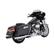 Vance & Hines Twin Slash ronde instappers. Chroom Past op: > 95-16 FLT