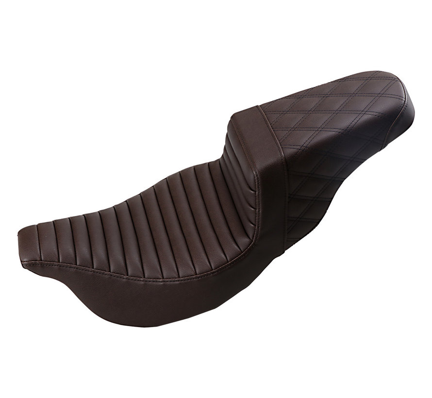 Renforcez le point de treillis arrière Tuck and Roll Seat noir ou marron Convient:> 08-22 Touring