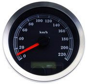 TC-Choppers Metric Speedometer Fits:> 04-13 FLHT/FLTR, 08-10 FXCW/FXCWC, 04-11 FXD/FXDL, 04-13 XL Sportster