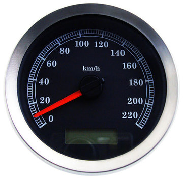 TC-Choppers Metric Speedometer Fits:> 04-13 FLHT/FLTR, 08-10 FXCW/FXCWC, 04-11 FXD/FXDL, 04-13 XL Sportster