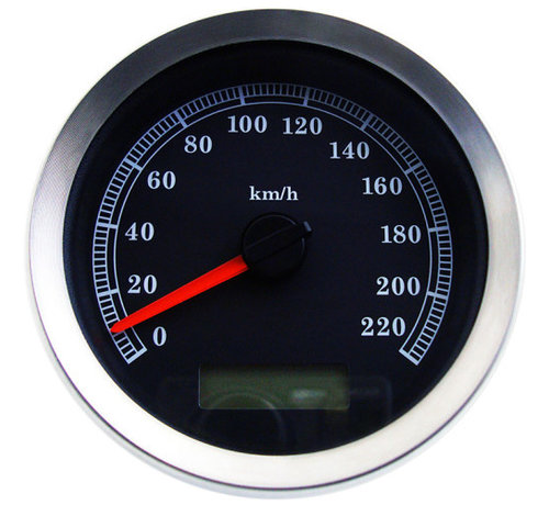 TC-Choppers Metrische snelheidsmeter Past op:> 04-13 FLHT/FLTR 08-10 FXCW/FXCWC 04-11 FXD/FXDL 04-13 XL Sportster