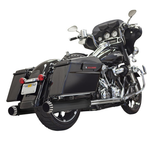 Bassani Silencieux QNT Slip-On noir ou chrome Compatible avec : > 95-16 Touring