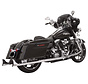 33" Fishtail Slip-On Mufflers with baffles black or chrome Fits: > 95-16 Touring