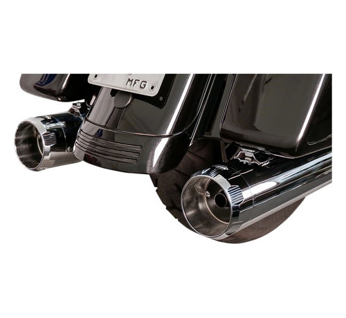 S&S Mk45 Truster EC Slip-On Silencieux noir ou chrome Compatible avec :> 2017-2021 Touring