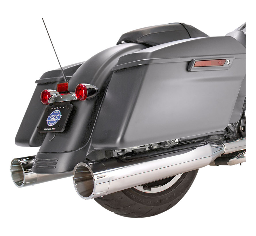 Mk45 Tracer EC Slip-On Mufflers black or chrome Fits:> 2017-2021 Touring