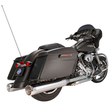 S&S MK45 Thruster Slip-On Mufflers zwart of chroom Past op: > 95-16 Touring