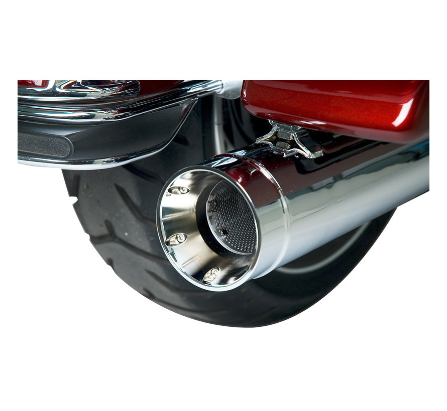 Stout Slip-On Mufflers Black or Chrome Fits:> 17-21 Touring